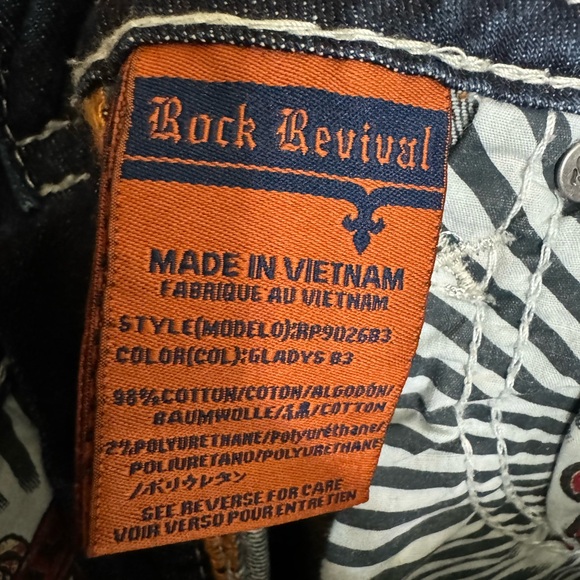 Rock Revival Gladys Boot Jeans, Size 26 - Picture 6 of 7